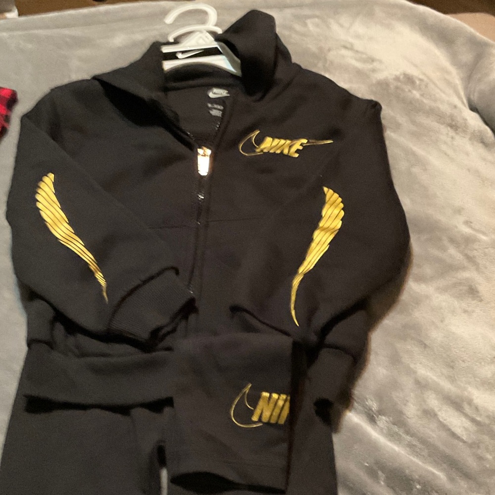 Nike Black Jacket with Yellow Highlights